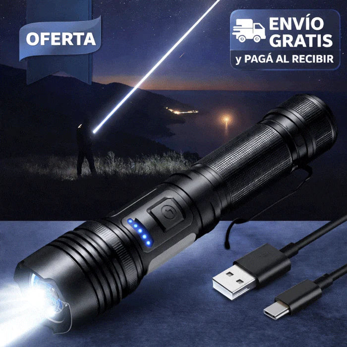 LINTERNA POTENTE CON ZOOM