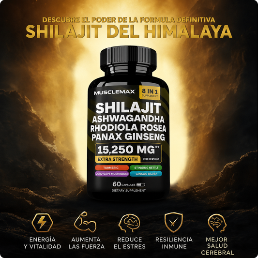 SHILAJIT 120 CÁPSULAS | ¡Máxima potencia en tu mejor momento!