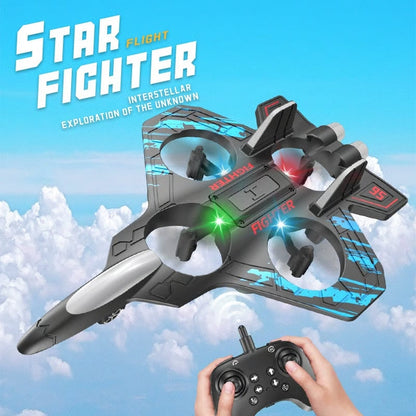 Avión RC Caza con Control Remoto ¡Vive la Emoción de Volar!