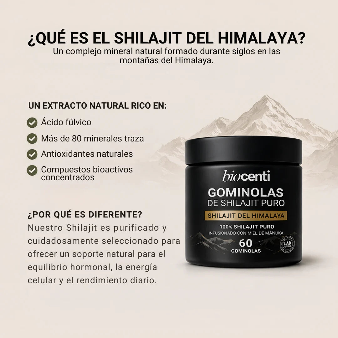 Qué es el Shilajit del Himalaya